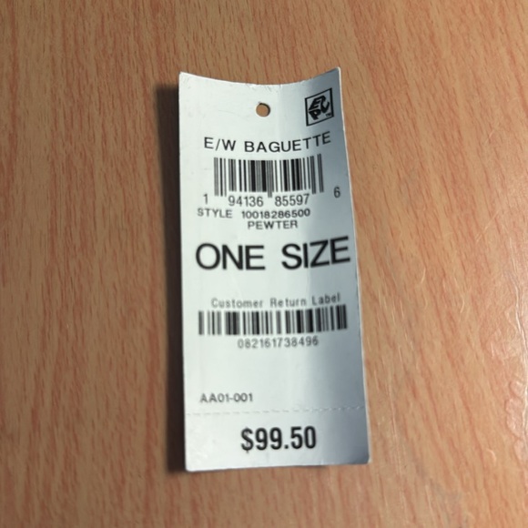 INC international concepts,Baguette Elegant Pewter Chain Shoulder Bag - Picture 5 of 6